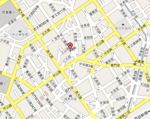 二呆飯糰新竹店的地圖